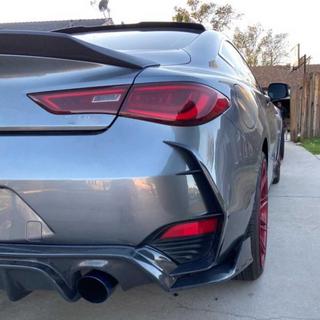 Kryty zadného nárazníka (pre Q60 2016-2022, karbón) Infiniti Q50/Q60 2013–2024 fotografia 3