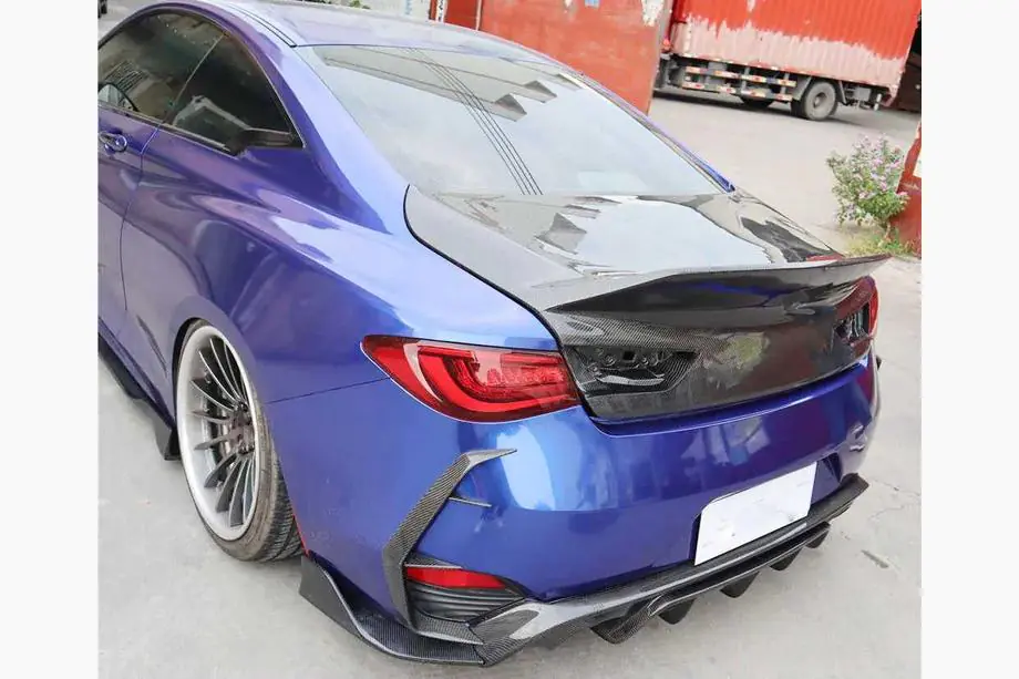 Infiniti Q50/Q60 2013–2024 Kryty zadného nárazníka (pre Q60 2016-2022, karbón) Fotografia 6