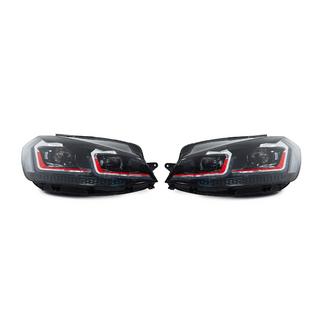 Predné svetlomety Red (2017-2020, 2 ks) Volkswagen Golf 7/E-Golf 2012–2020 fotografia 2