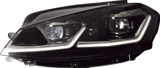 Volkswagen Golf 7/E-Golf 2012–2020 Predné svetlomety Silver FullLed (2017-2020, 2 ks) fotografia 1