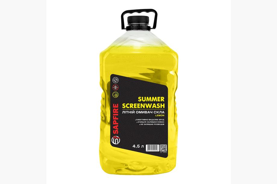 SAPFIRE Summer Screenwash letná kvapalina do ostrekovačov 4,5 l - citrón Image