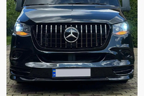 Mercedes Sprinter W907/W910 2018– Predná maska Panamericana GT Chrome Premium V2 (s rámom) fotografia 1