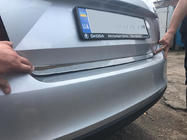 Skoda Rapid 2012–2019 Ochranná lišta hrany kufra (nerez) Carmos - turecká oceľ fotografia 1