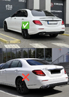 Mercedes Trieda E W213 2016–2023 Zadný difúzor s koncovkami výfuku E63-Design Silver (pre AMG/AMG-Line 2016-2020) fotografia 8