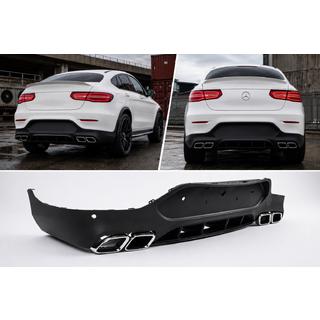 Zadný difúzor s koncovkami výfuku Silver (dizajn AMG63) fotografia 1