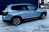 BMW X3 F25 2011–2018 Originálne bočné nášľapy V1 (2 ks, hliník) fotografia 5