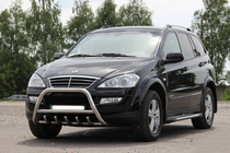 SsangYong Kyron 2005–2014 Predný ochranný rám WT003 (nerez) fotografia 5