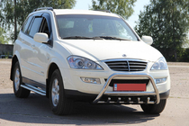 SsangYong Kyron 2005–2014 Predný ochranný rám WT003 (nerez) fotografia 1