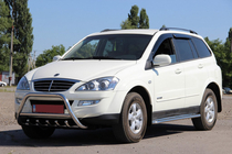 SsangYong Kyron 2005–2014 Predný ochranný rám WT003 (nerez) fotografia 3