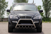 SsangYong Kyron 2005–2014 Predný ochranný rám WT003 (nerez) fotografia 4