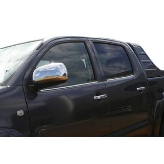 Okenné lišty (4 ks, nerez) Toyota Hilux 2006–2015 fotografia 1