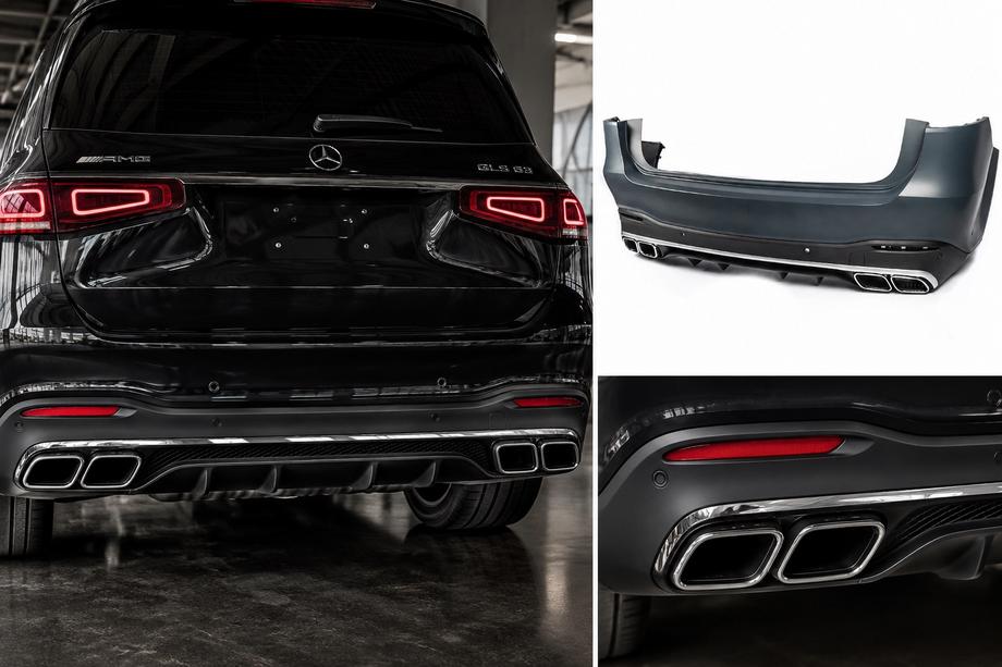 Mercedes GLS X167 2019– Zadný nárazník s AMG difúzorom GLS63 Image