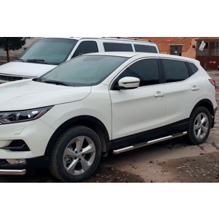 Bočné ochranné rúrky (2017-2021, 2 ks, nerez) Nissan Qashqai 2014–2021 fotografia 1