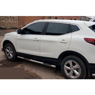 Bočné ochranné rúrky (2017-2021, 2 ks, nerez) Nissan Qashqai 2014–2021 fotografia 4