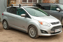 Ford C-Max/Grand C-Max 2010–2019 Priečniky na hladkú strechu (2 ks, Asaf V4) fotografia 5