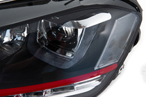 Volkswagen Golf 7/E-Golf 2012–2020 Predné svetlomety Red-V2 (2012-2017, dynamické smerovky, 2 ks) fotografia 11
