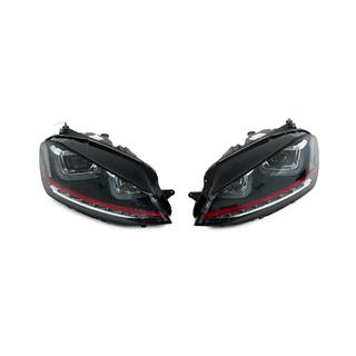 Predné svetlomety Red-V2 (2012-2017, dynamické smerovky, 2 ks) Volkswagen Golf 7/E-Golf 2012–2020 fotografia 1