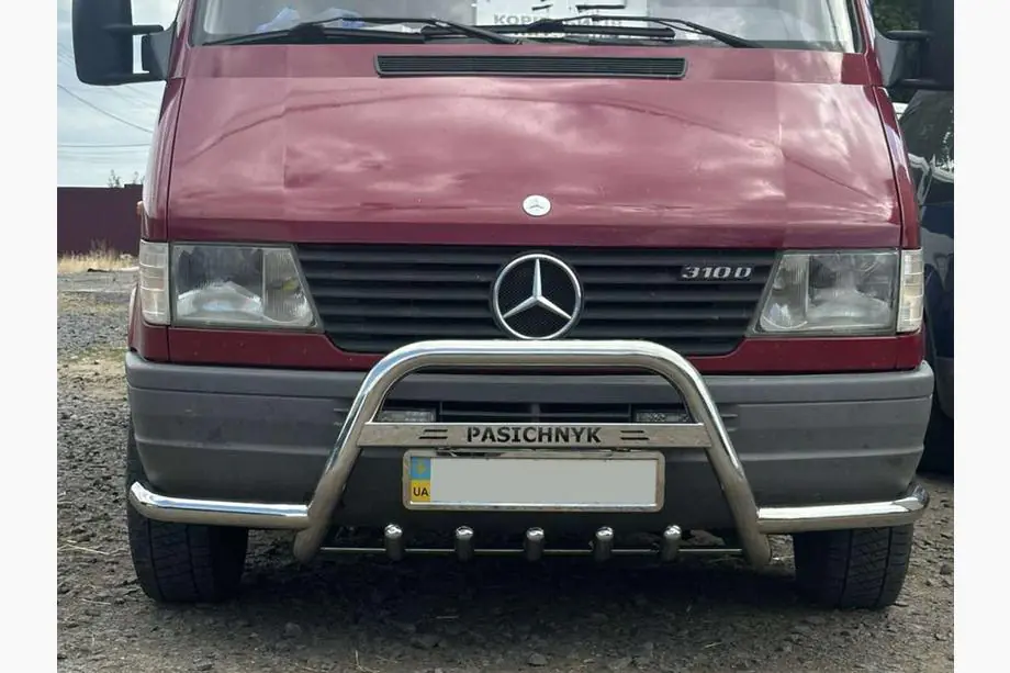 Mercedes Sprinter W901/902/903/904/905 1995–2006 Predný ochranný rám Exclusive (nerez) Fotografia 5