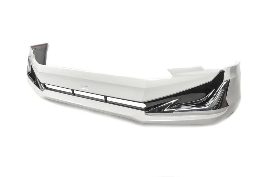 Toyota Land Cruiser Prado 150 2009–2023 Lip spojler predného nárazníka Modelista V3-LED (2017-) Čierna farba Fotografia 2