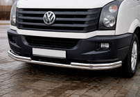 Volkswagen Crafter 2006–2016 Predný ochranný rám ST008 (nerez) fotografia 1
