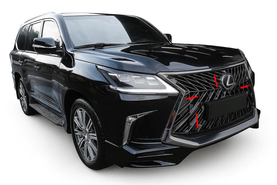 Lexus LX570/450d 2008–2022 Rámik masky chladiča BlackEdition (pre TRD 2016+) Image