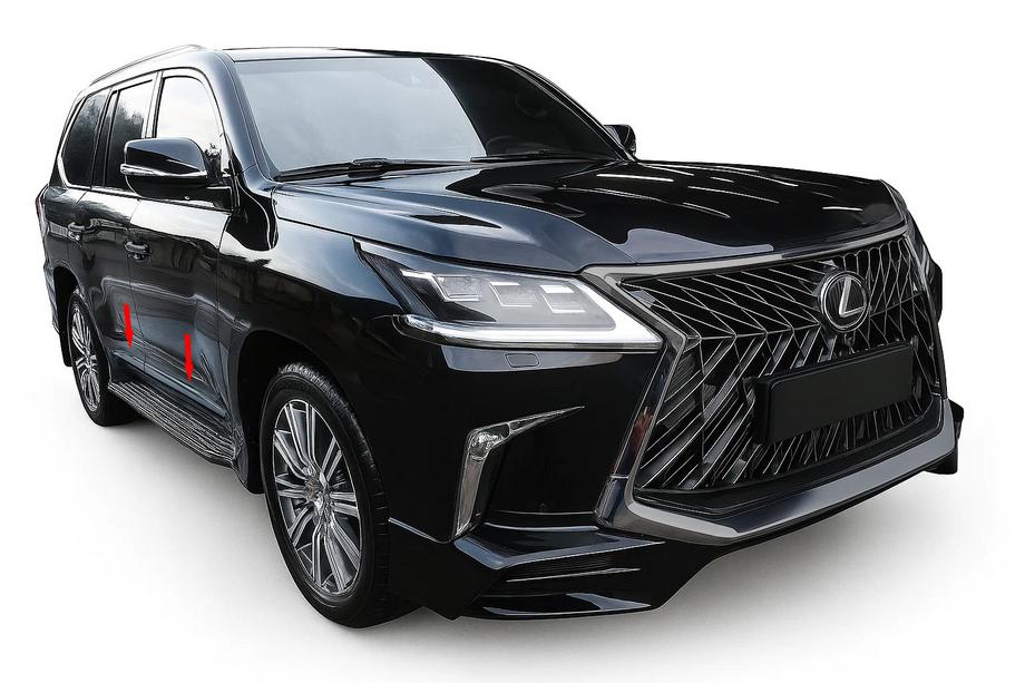 Lexus LX570/450d 2008–2022 Kryty líšt BlackEdition (pre 2016+) Image