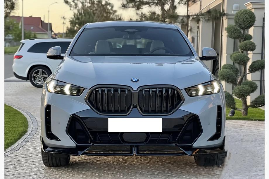 BMW X6 G06 2019–2027 Predný lip spojler nárazníka Paradigm Black Knight (pre M-Sport, 2023+) Image