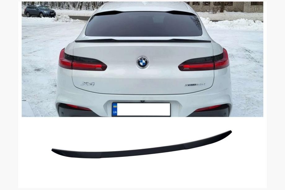 BMW X4 G02 2018– Spojler veka batožinového priestoru X4M-Style (lesklá čierna, ABS plast) Fotografia 1