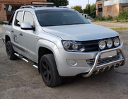 Volkswagen Amarok 2010–2022 Predný ochranný rám WT003 (nerez) fotografia 6