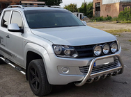 Volkswagen Amarok 2010–2022 Predný ochranný rám WT003 (nerez) fotografia 7