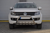 Volkswagen Amarok 2010–2022 Predný ochranný rám WT003 (nerez) fotografia 4