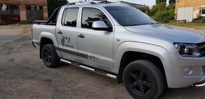 Volkswagen Amarok 2010–2022 Bočné rúrky (2 ks, nerez) 60 mm fotografia 10