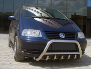 Volkswagen Sharan 1995–2010 Predný ochranný rám WT003 (nerez) fotografia 1