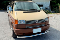 Volkswagen T4 Transporter 1990–2003 Predný ochranný rám ST008 (nerez) 42 mm fotografia 5