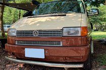 Volkswagen T4 Transporter 1990–2003 Predný ochranný rám ST008 (nerez) 42 mm fotografia 10