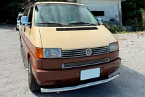 Volkswagen T4 Caravelle/Multivan 1990–2003 Predný ochranný rám ST008 (nerez) fotografia 4