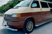 Volkswagen T4 Caravelle/Multivan 1990–2003 Predný ochranný rám ST008 (nerez) fotografia 5
