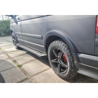 Bočné nášľapy typu X5, čierne (2 ks, hliník) fotografia 1