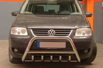 Volkswagen Touran 2003–2010 Predný ochranný rám WT003 (nerez) 60 mm, s nápisom fotografia 2