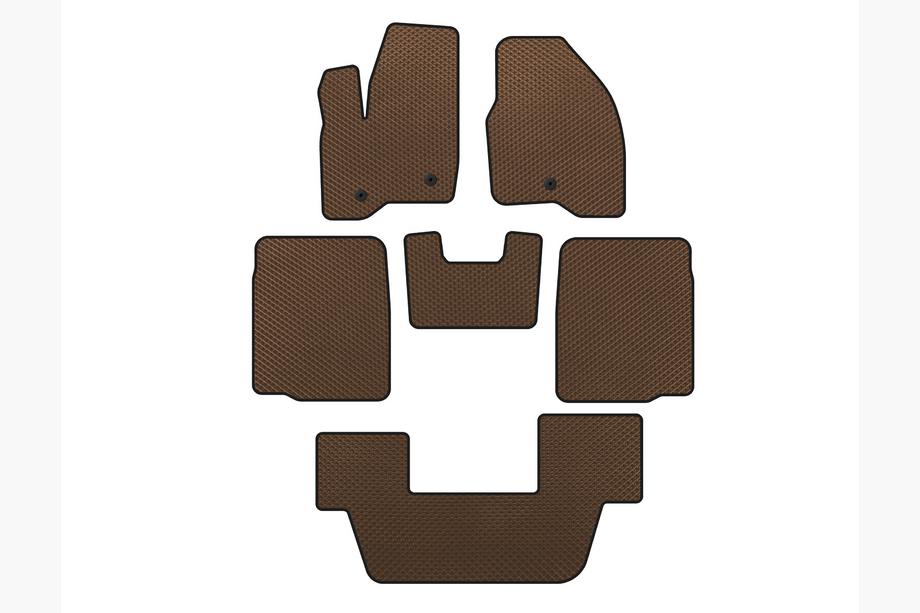 Ford Explorer 2011–2019 EVA autokoberce do interiéru (3 rady, 2011-2015, hnedé) Image
