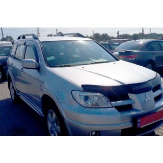 Deflektory okien (4 ks, HIC) Mitsubishi Outlander 2001–2006 fotografia 1