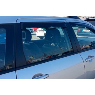 Deflektory okien (4 ks, HIC) Mitsubishi Outlander 2001–2006 fotografia 3