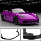 Porsche Boxster/Cayman 982 (718) 2016– Lip na predný nárazník Lip V1 (2016-2019, karbón) fotografia 1