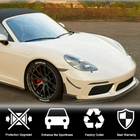 Porsche Boxster/Cayman 982 (718) 2016– Lip na predný nárazník Lip V1 (2016-2019, karbón) fotografia 2