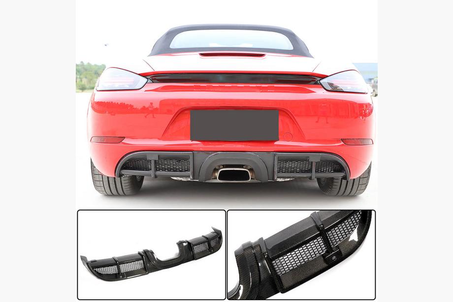 Porsche Boxster/Cayman 982 (718) 2016– Difúzor zadného nárazníka V1 (2016-2019, karbón) Image
