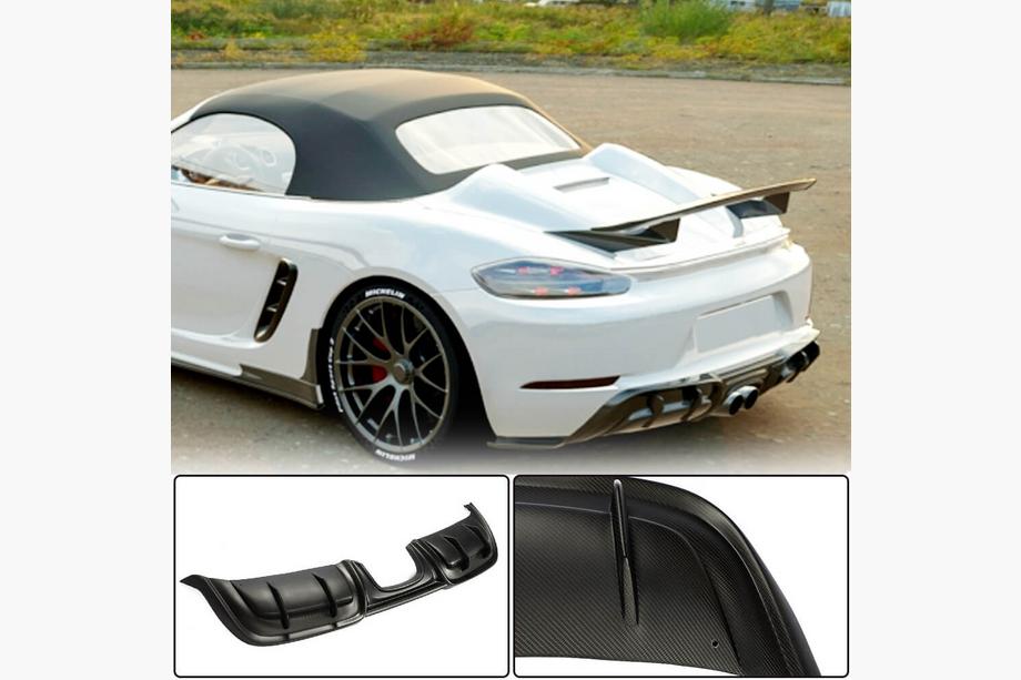 Porsche Boxster/Cayman 982 (718) 2016– Difúzor zadného nárazníka V3 (2016-2019, Karbón) Image