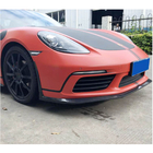 Porsche Boxster/Cayman 982 (718) 2016– Lip na predný nárazník Lip V2 (2016-2019, karbón) fotografia 4