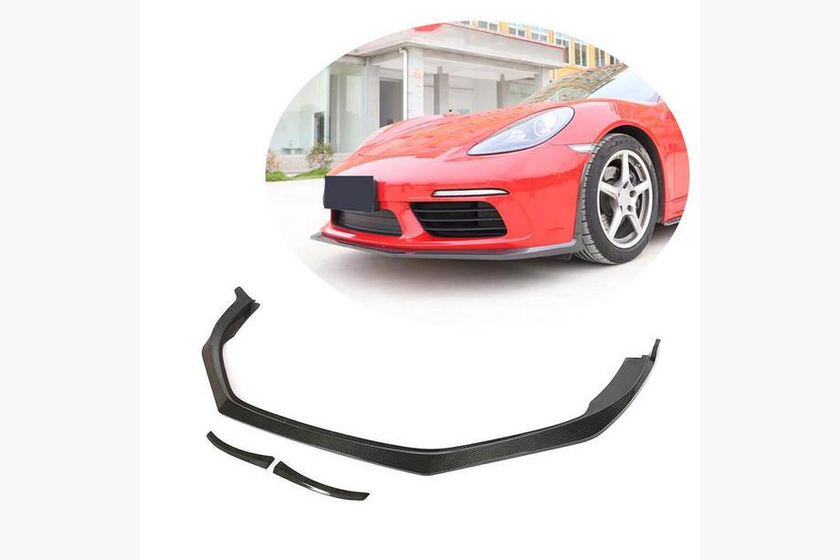 Porsche Boxster/Cayman 982 (718) 2016– Lip na predný nárazník Lip V2 (2016-2019, karbón) Image