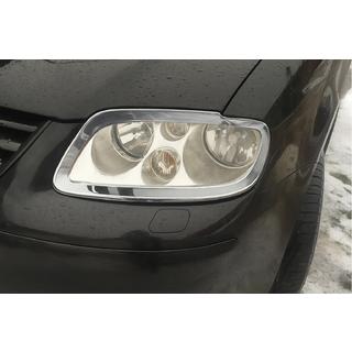 Nerezové lišty na svetlomety (2 ks) Volkswagen Caddy 2004–2010 fotografia 1