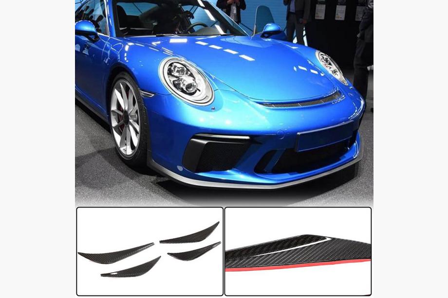 Porsche 911 (991) 2011–2019 Karbonové lišty na predný nárazník V1 (pre GT3 (RS) 2017-2019) Image